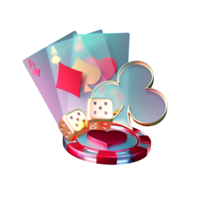 Modern style poker card with chip element png
