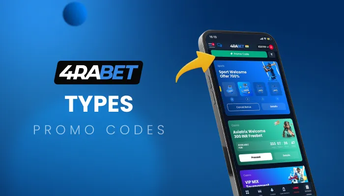 types of 4rabet promo codes